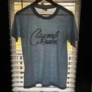 Vintage Paper Thin T-Shirt Men's Size S 1980s Light Blue